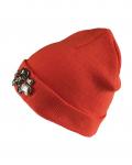 Marken-Beanie orange