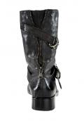 Marken-Biker-Boots schwarz