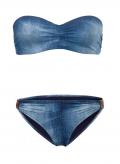 Marken-Bikini jeansblau
