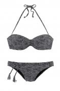 Marken-Bikini schwarz-weiß Gr. 38 D-Cup