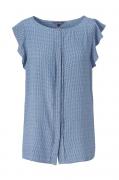 Marken-Bluse blau-schwarz-weiß