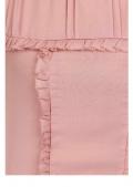 Marken-Bluse mit Rüschen rosé