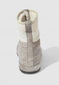 Marken-Boots grau-gold
