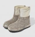 Marken-Boots grau-gold