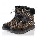 Marken-Boots schwarz-braun