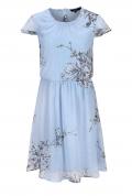 Marken-Chiffon-Kleid SATINA hellblau