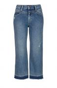 Marken-Culottejeans blau