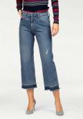 Marken-Culottejeans blau