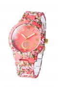 Marken-Damen-Armbanduhr rosé-bunt