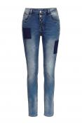 Marken-Damen-Jeans blau-used