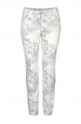 Marken-Damen-Jeans weß-print