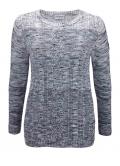 Marken-Damen-Pullover blau-weiß