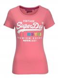 Marken-Damen-Shirt pink-bunt Gr. M