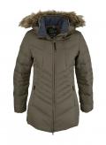 Marken-Daunenjacke khaki