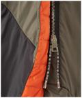 Marken-Daunenparka mit Lammfell bunt