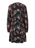 Marken-Druckkleid schwarz-bunt