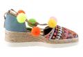 Marken-Espadrille jeansblau-bunt