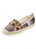 Marken-Espadrilles mit Pailletten bunt