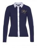 Marken-Feinstrickjacke marine