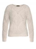 Marken-Flauschpullover natur