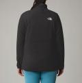 Marken-Fleece-Pullover schwarz