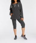 Marken-Fleecejacke anthrazit