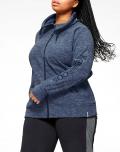 Marken-Fleecejacke jeansblau