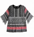 Marken-Fransenpullover bunt