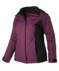 Marken-Funktionsjacke bordeaux-schwarz