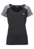 Marken-Funktionsshirt schwarz-grau
