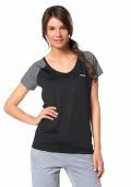Marken-Funktionsshirt schwarz-grau