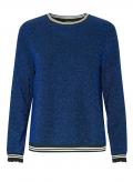 Marken-Glitzer-Pullover blau-schwarz