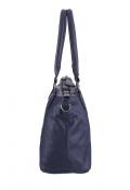 Marken-Henkeltasche navy