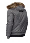 Marken-Herren-Bomberjacke anthrazit