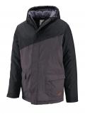 Marken-Herren-Funktionsjacke schwarz-grau