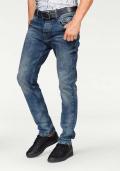 Marken-Herren-Jeans blau-used 32 inch
