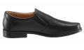 Marken-Herren-Leder-Slipper schwarz
