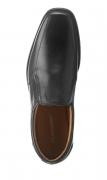 Marken-Herren-Leder-Slipper schwarz