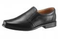 Marken-Herren-Leder-Slipper schwarz