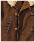 Marken-Herren-Ledermantel cognac