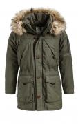 Marken-Herren-Parka PENN oliv