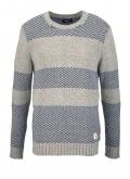 Marken-Herren-Pullover blau-beige-melage