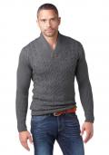 Marken-Herren-Pullover grau