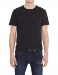 Marken-Herren-Shirt schwarz