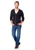 Marken-Herren-Strickjacke marine