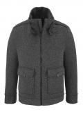 Marken-Herren-Wolljacke grau