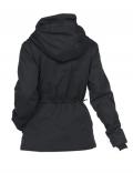 Marken-Jacke mit Webpelz schwarz