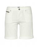 Marken-Jeans-Bermuda weiß