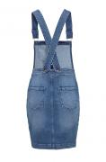 Marken-Jeans-Latzkleid blau
