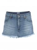 Marken-Jeans-Minirock blau-used